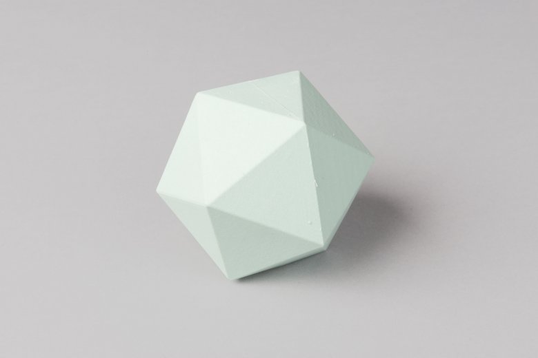 blauw-groene Icosahedron 
