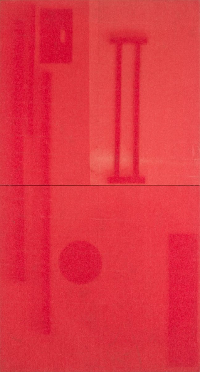 Grote rode verkleuring