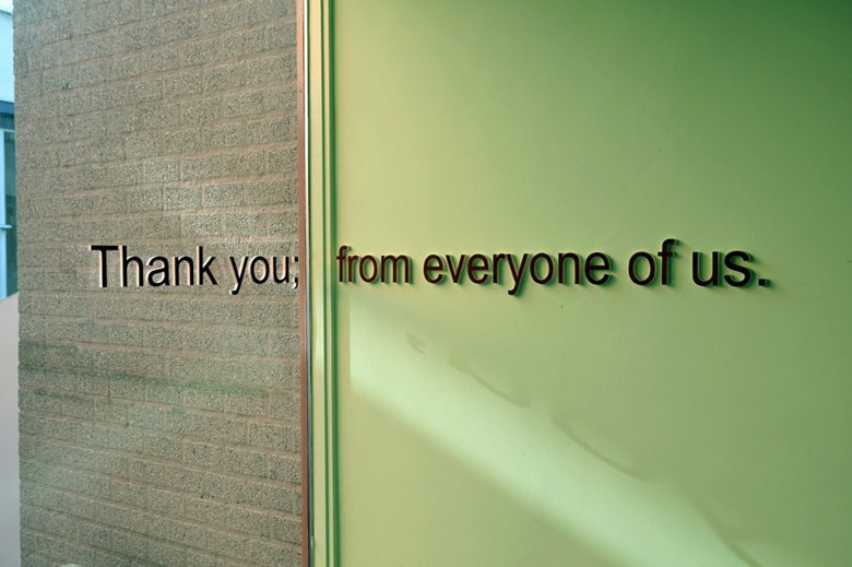 Thank you; from everyone of us